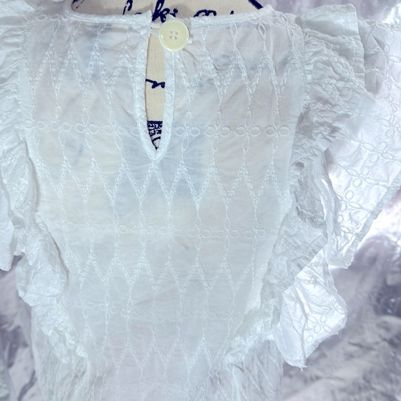 Universal Thread Embroidered Ruffle Sleeve Top - Picture 6 of 11